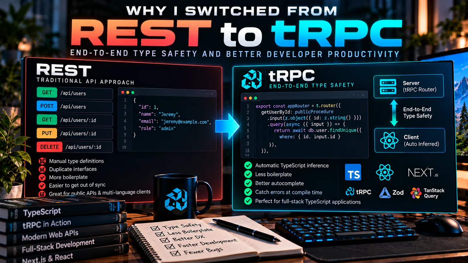 Why I Switched from REST to tRPC: End-to-End Type Safety and Better Developer Productivity